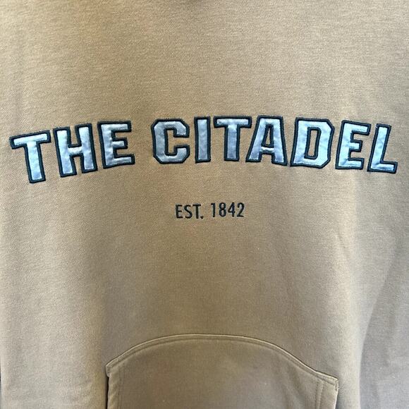 Citadel Bulldogs Gameday Couture Women's side split Hoodie Dress -Gray - Picture 2 of 8